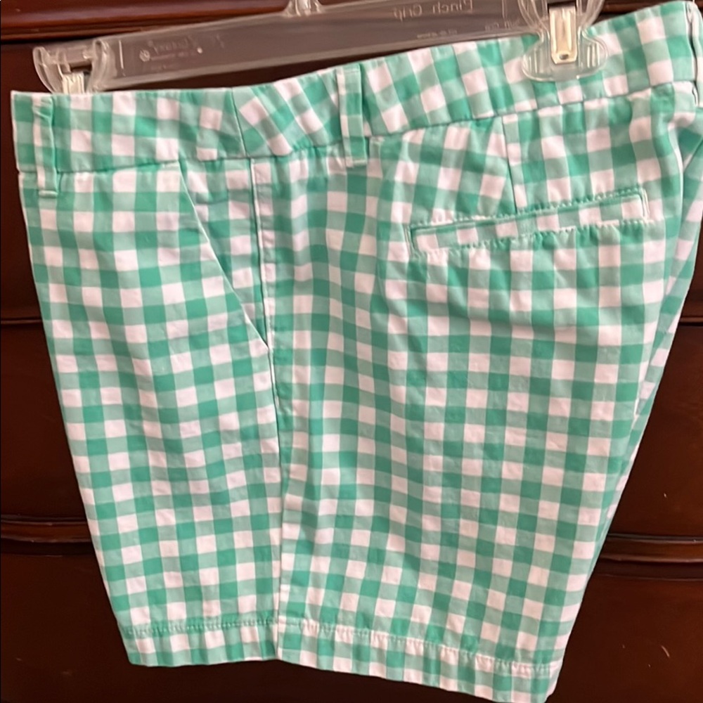 Merona Mint and White Checkered Shorts